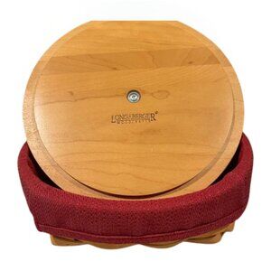 LIKE NEW Longaberger 2001 Catchall Basket with Rich Red Liner